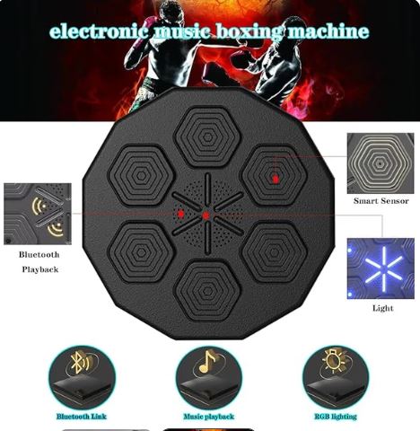 MAQUINA DE BOXEO MUSICAL + GUANTES GRATIS