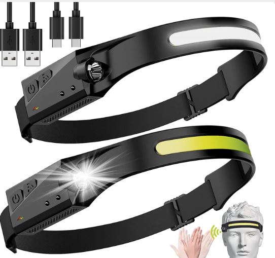 LINTERNA LED FRONTAL CON SENSOR DE MOVIMIENTO