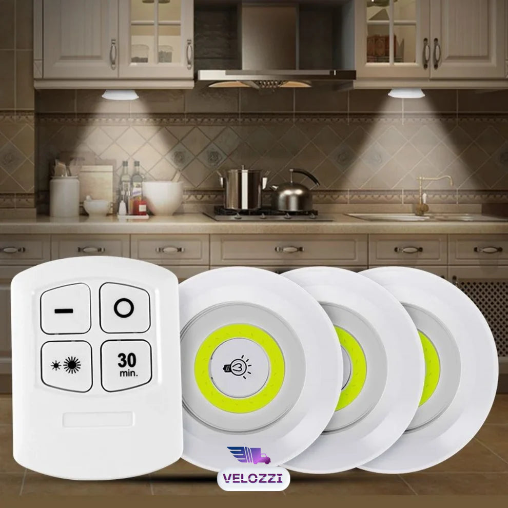 Set 3 Luces LED con Control