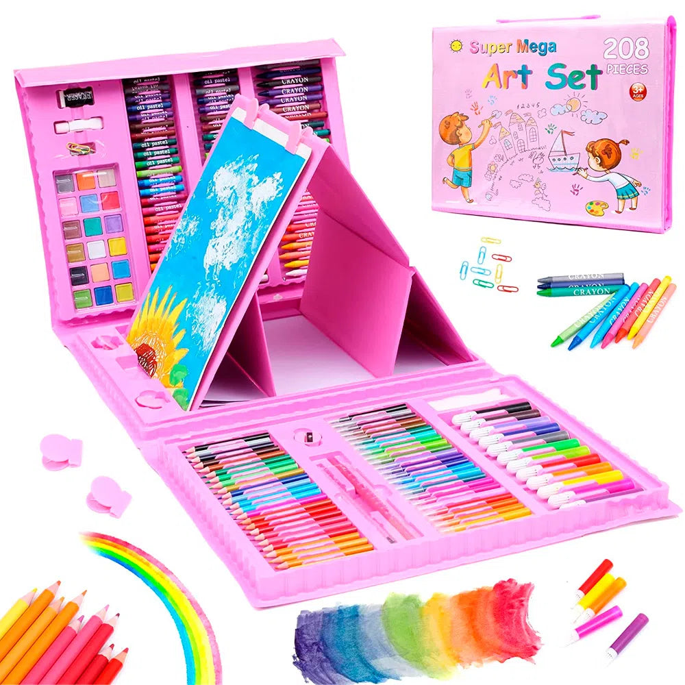 MEGA SET DE ARTE DE 208 PIEZAS