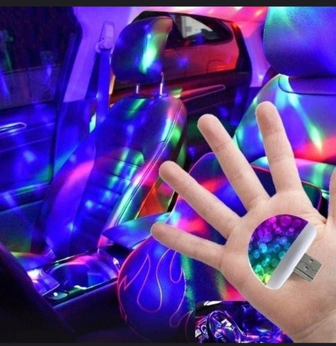 Mini Disco led USB portátil - con sensor de sonido
