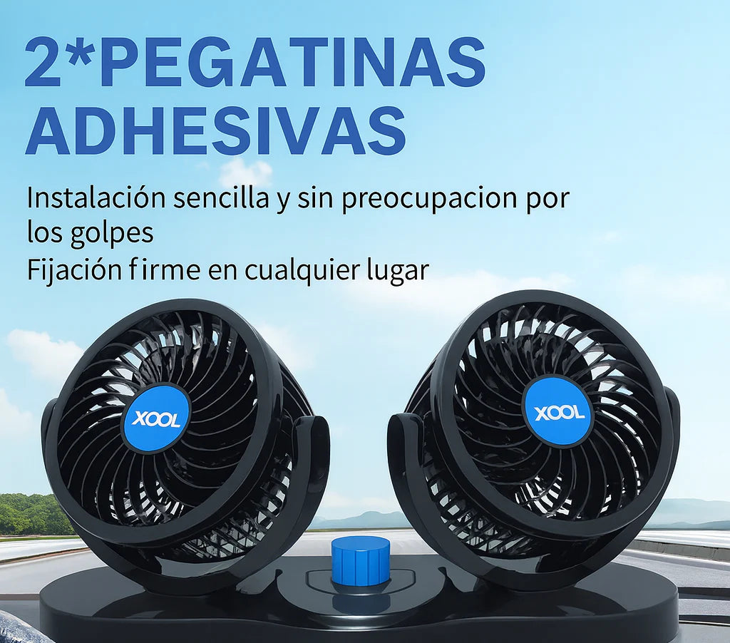 VENTILADOR DOBLE DE AUTO 360