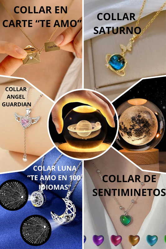 ESFERA SATURNO +COLLAR (ARMA TU COMBO)